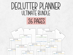 Declutter Planner Printable Bundle